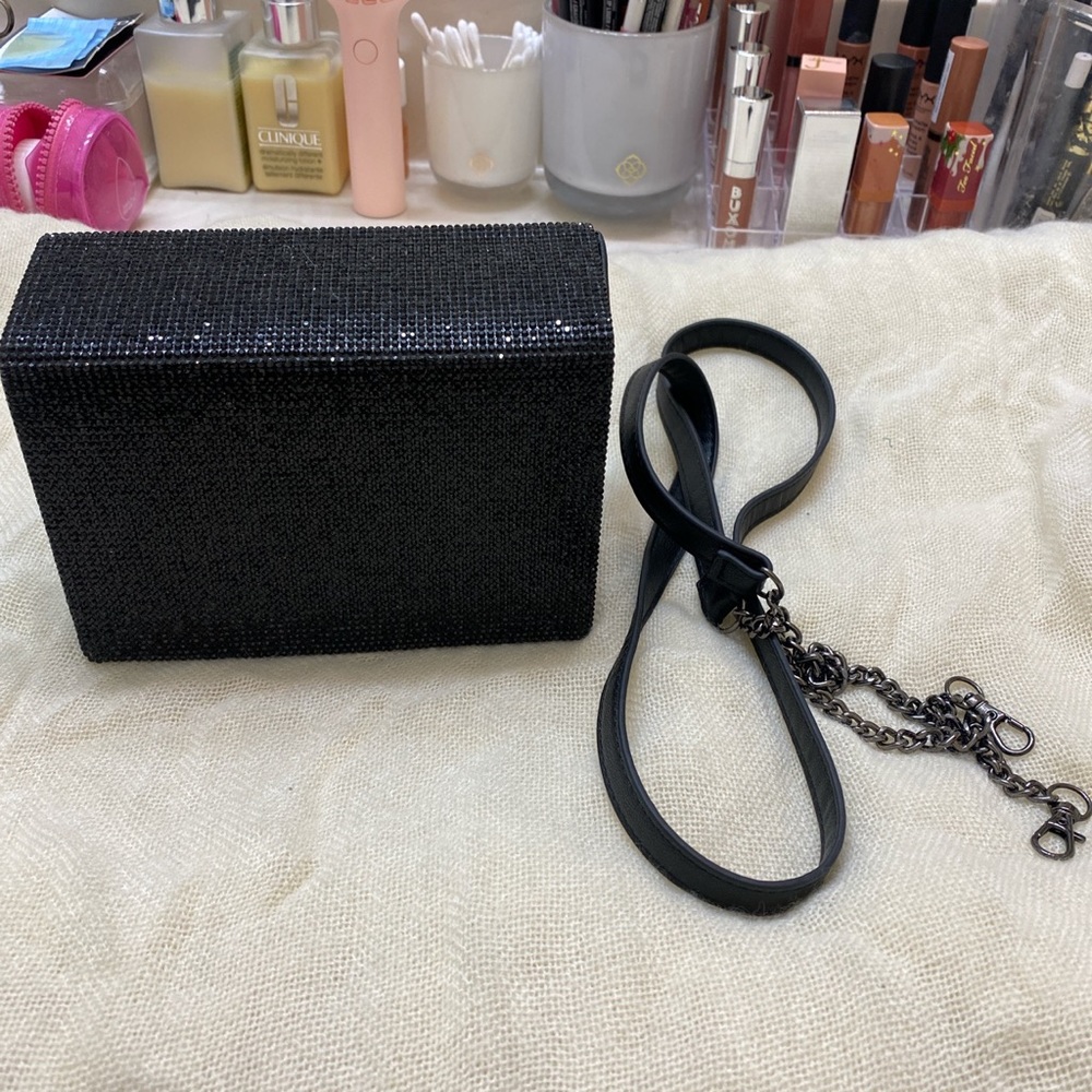 Aldo crystal black clutch